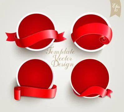 Vintage templates set Illustrazione stock