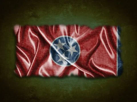 Vintage tennessee flag. Stock Illustration
