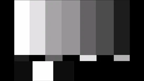 Vintage test pattern with no signal message 库存影片 72729909
