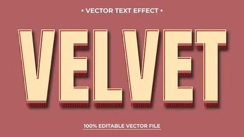 Vintage text effect template with 3d style editable font effect Stock Illustration