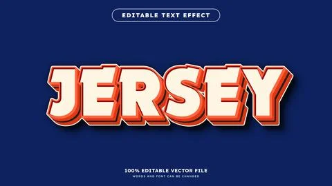 Vintage text effect template with 3d style editable font effect Stock Illustration