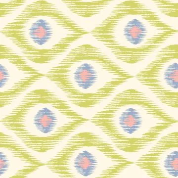 Vintage texture in ikat pattern Stock Illustration