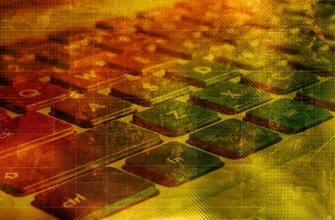 Vintage texture with notebook keyboard Stock Photos