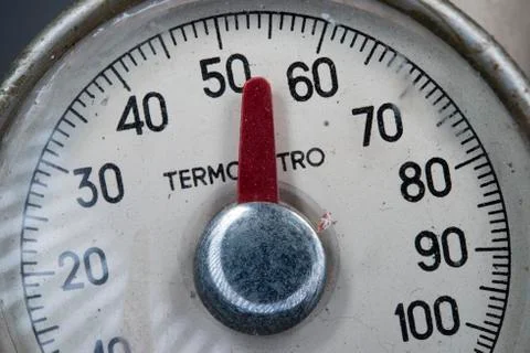 Vintage thermometer celsius Stock Photos