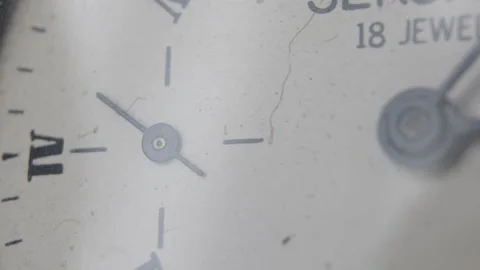 Vintage timer. Antique clock. Retro clock. 1 minute countdown. Artistic blur. Stock Footage 204918023