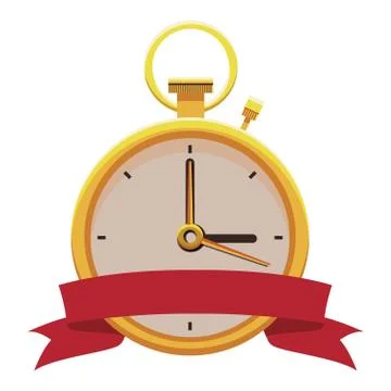 Vintage timer clock Stock Illustration