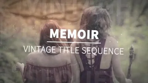 Vintage Title Sequence (Memoir) After Effects stock