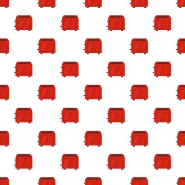 Vintage toaster pattern seamless vector Stockillustratie