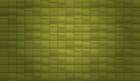 Vintage tone of green clay brick wall texture background. Stock Illustration