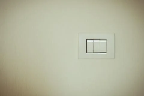 Vintage tone of light switch Foto stock