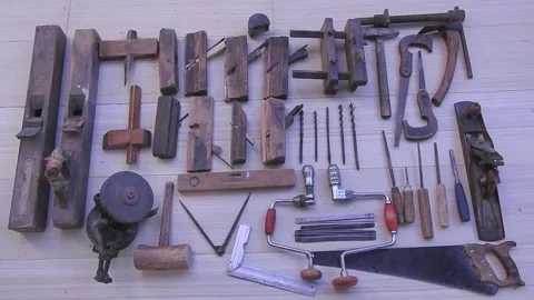 Vintage tools Stock Footage 162974851