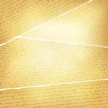 Vintage torn pages background, vector, eps10 Illustrazione stock
