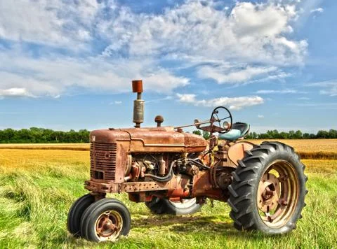 Vintage tractor Stock-Fotos