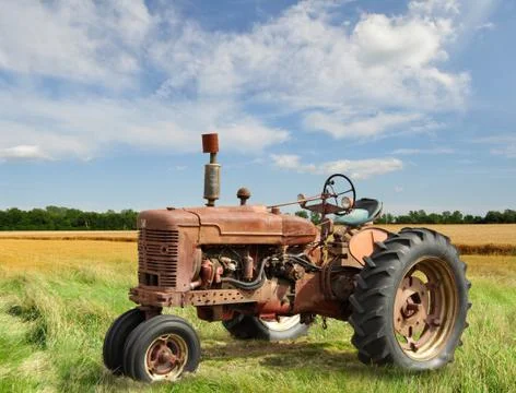 Vintage tractor Stock Photos