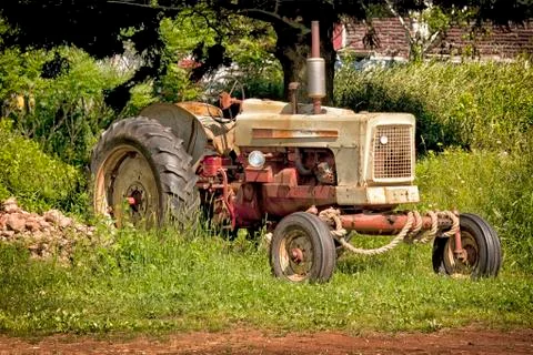 Vintage tractor Stock Photos