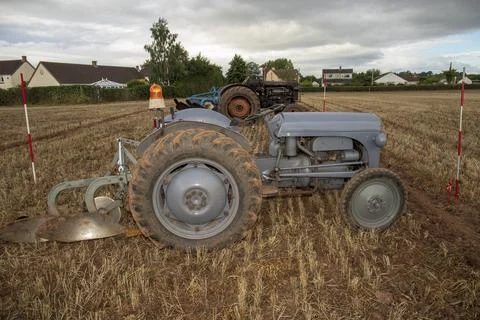 Vintage Tractor. 스톡 사진