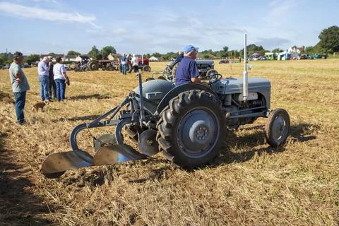 Vintage Tractor. Stock Photos