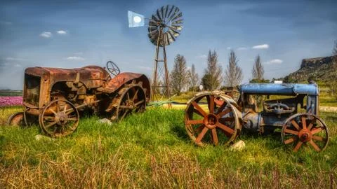 Vintage Tractors Stock Photos