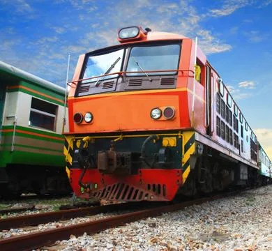 Vintage train Stock Photos