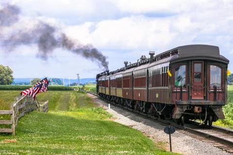 Vintage train Stock Photos