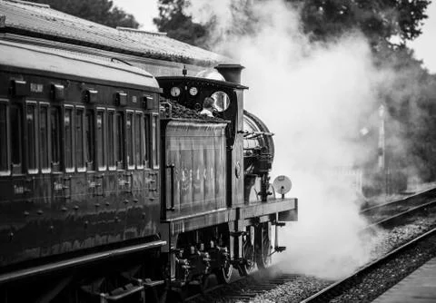 Vintage train Stock Photos