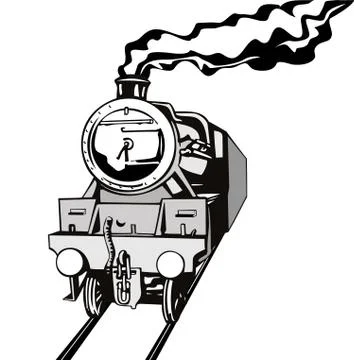 Vintage train retro Illustrazione stock