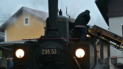 Vintage train Steyrtalbahn Stock Footage 296679156