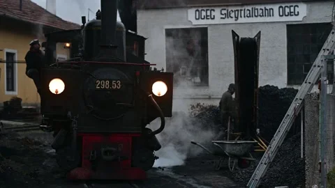 Vintage train Steyrtalbahn Stock Footage 296679177