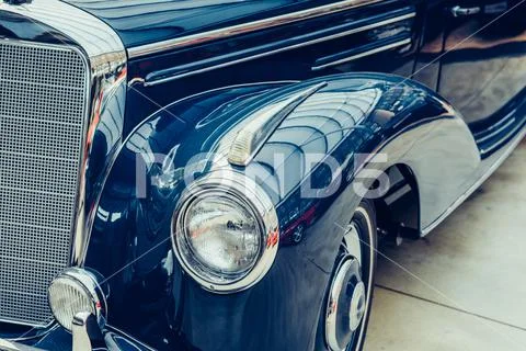 Vintage transport retro car Stock Photos
