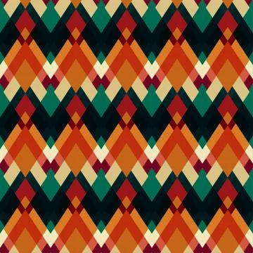 Vintage triangle seamless pattern 스톡 일러스트