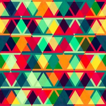 Vintage triangle seamless texture 스톡 일러스트
