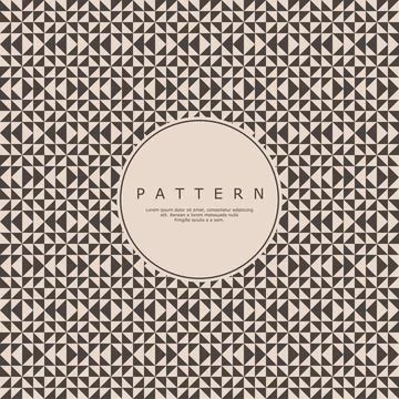 Vintage triangle shape seamless pattern. Retro geometric wrapping design. Stock Illustration