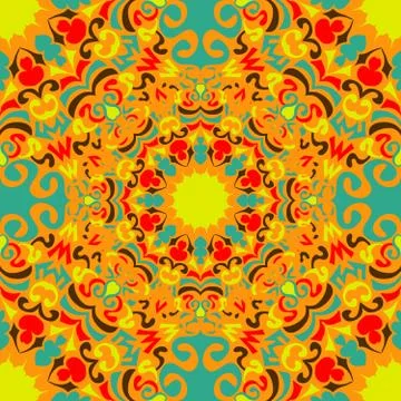 Vintage tribal seamless pattern vector illustration Stock-Illustration