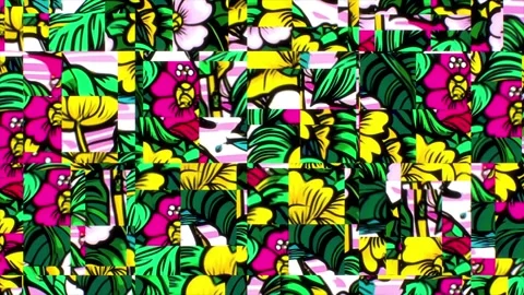 Vintage Tropical Loop – Motion Animation Stock Footage 306402373