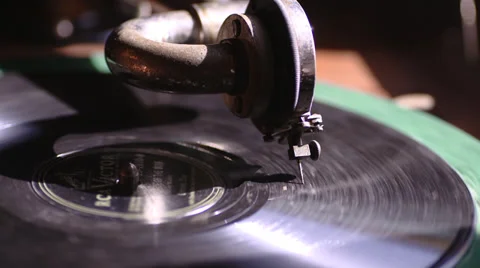 Vintage Turntable Stock Footage 32970559