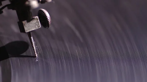 Vintage Turntable Macro Shot Stock Footage 32970638