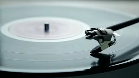 Vintage turntable with record Stock-Footage 11250581