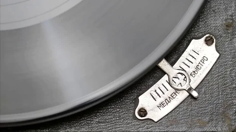 Vintage turntable vinyl record player Stock Footage 74699658
