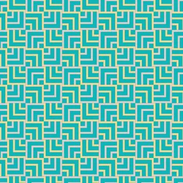 Vintage turquiose seamless pattern Stock Illustration