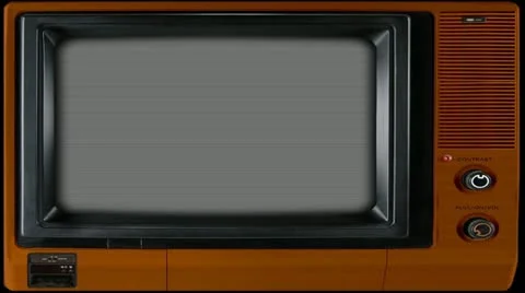 Vintage TV Screen Video stock 11384260