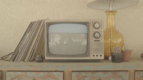 VINTAGE TV STATIC Stock Footage 159573372