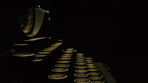 Vintage type keys fly through lightstorm Stock Footage 150388936