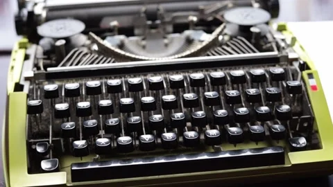 Vintage typewriter 2 Stock Footage 234352311