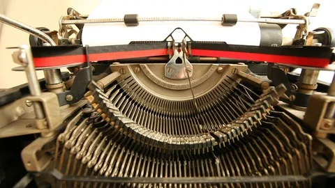 Vintage typewriter closeup Stock Footage 78184797