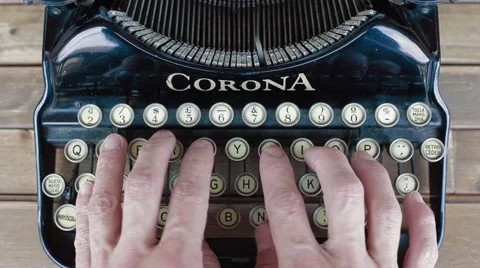 Vintage typewriter Video stock 49662390