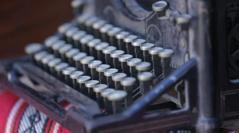 Vintage Typewriter Stock Footage 52083580