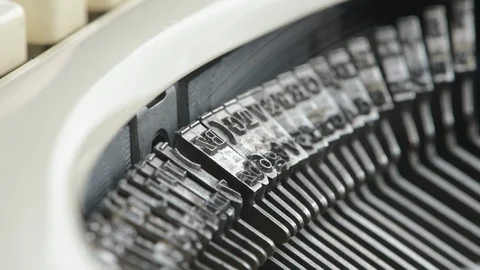 Vintage Typewriter Stock Footage 117939817