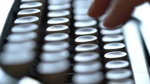 Vintage typewriter Stock Footage 123061781
