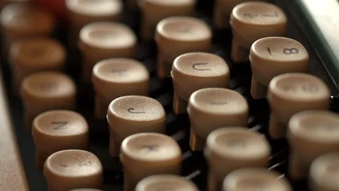 Vintage typewriter Stock Footage 123061887