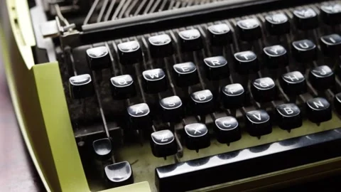 Vintage typewriter Stock Footage 234352296
